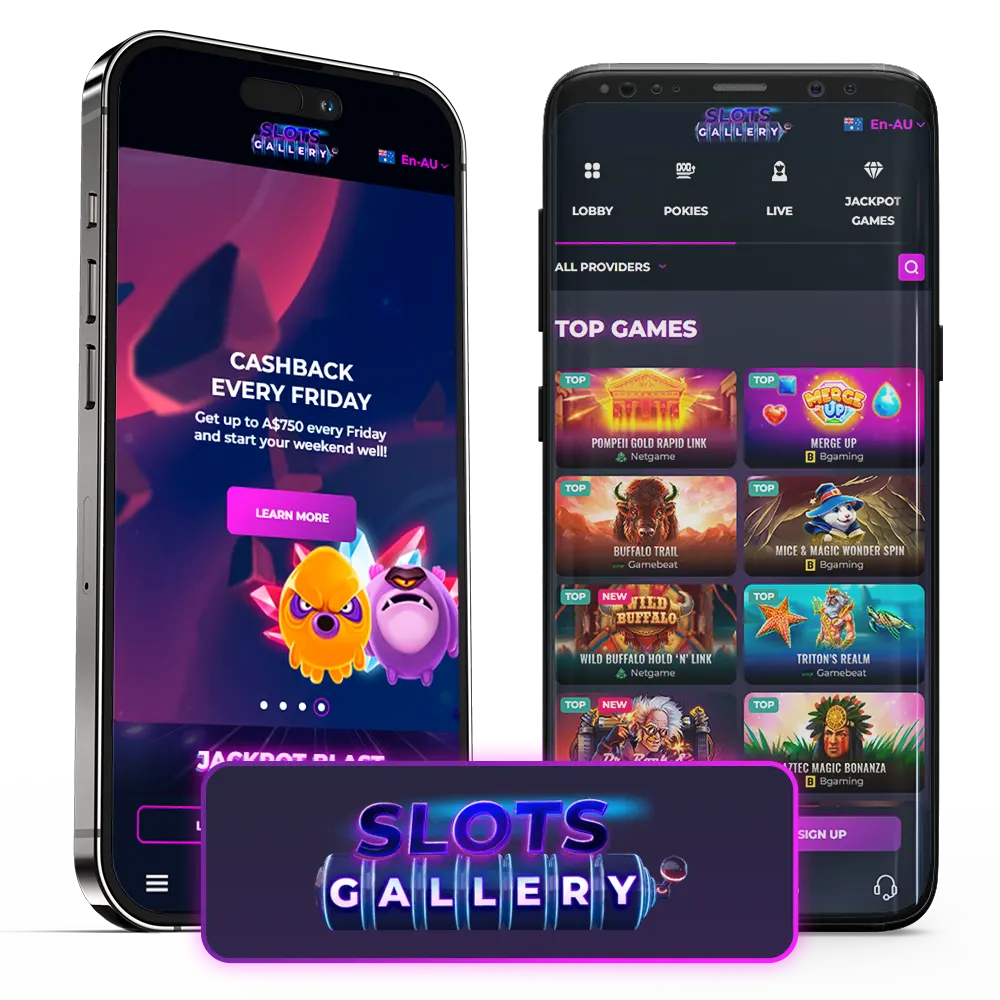 Learn more about Slots Gallery app for iOS and Android.