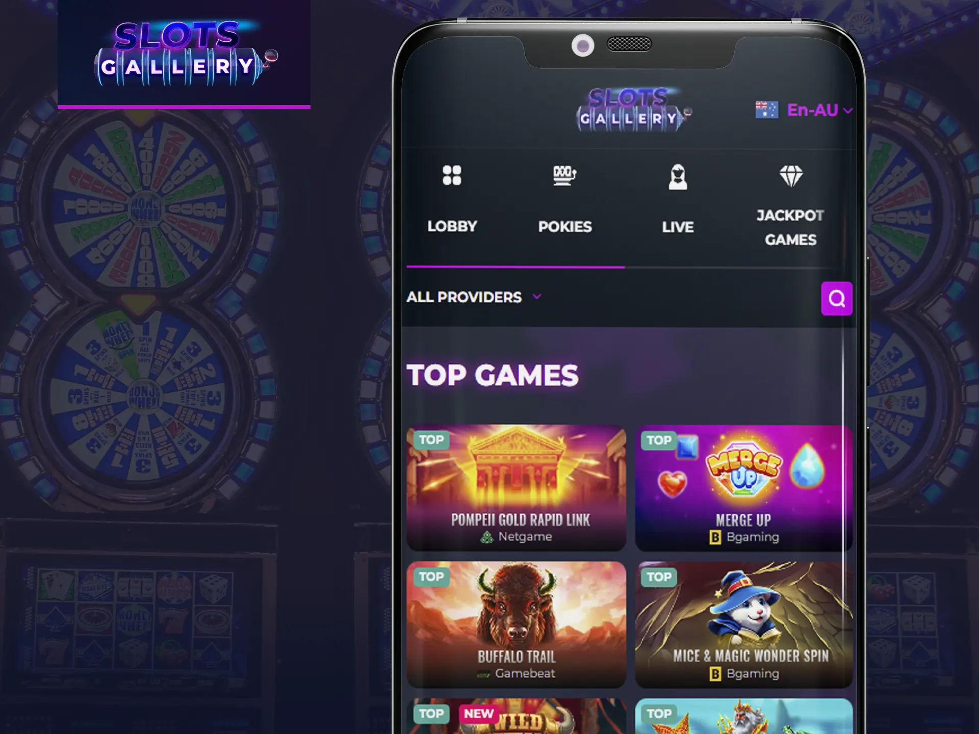 Try Slots Gallery mobile version!