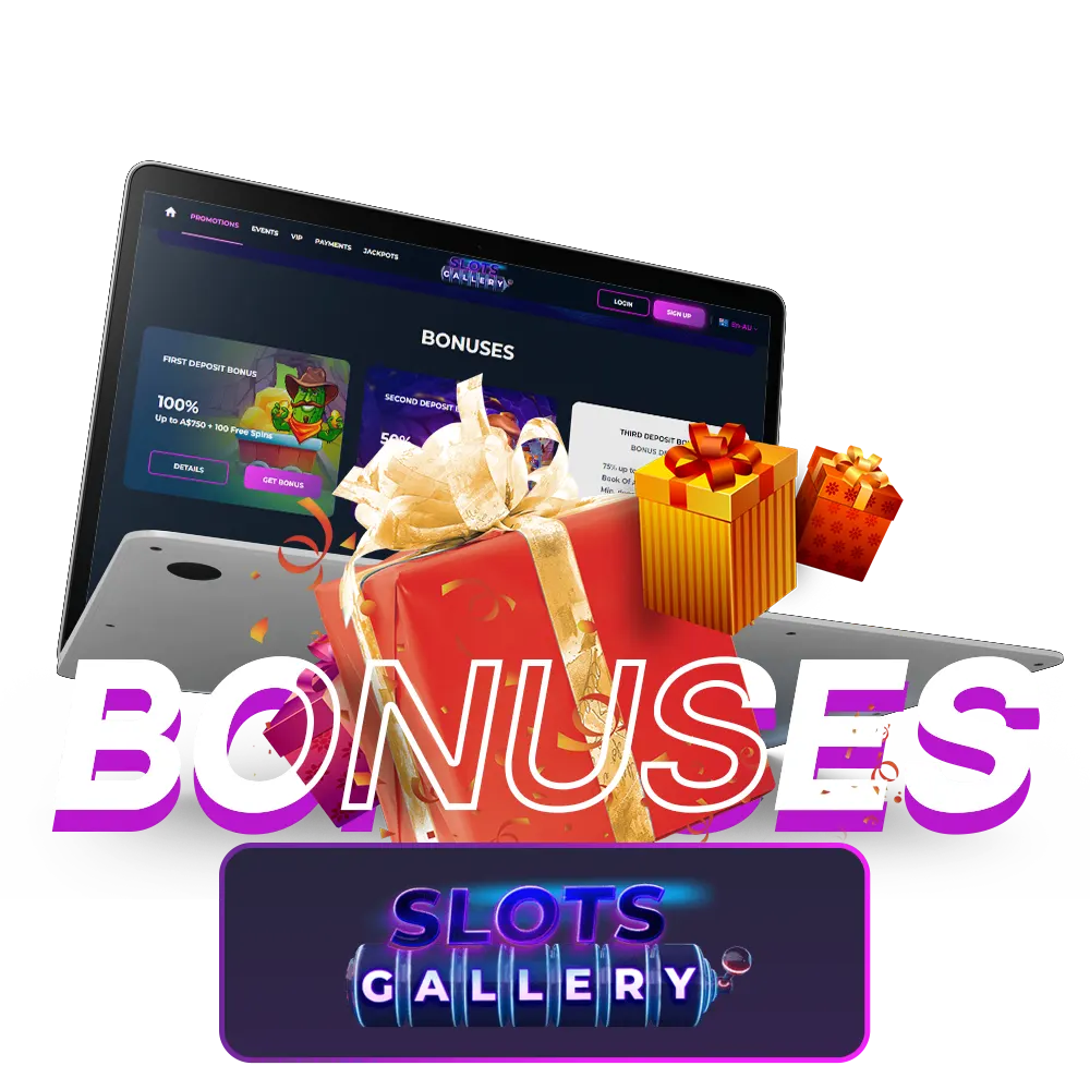 Learn more about bonuses at Slots Gallery.