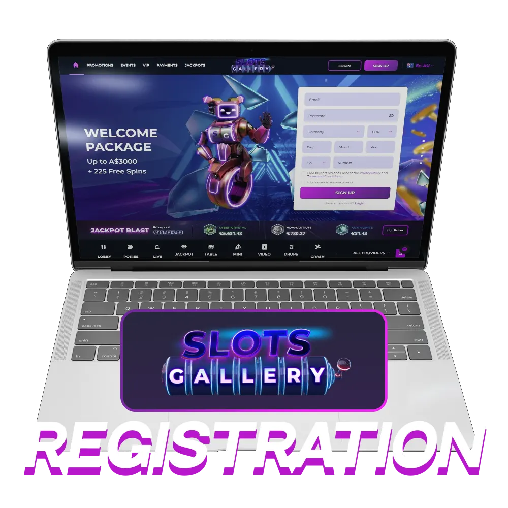 Here is the information how to make registration, login, and verification at Slots Gallery.