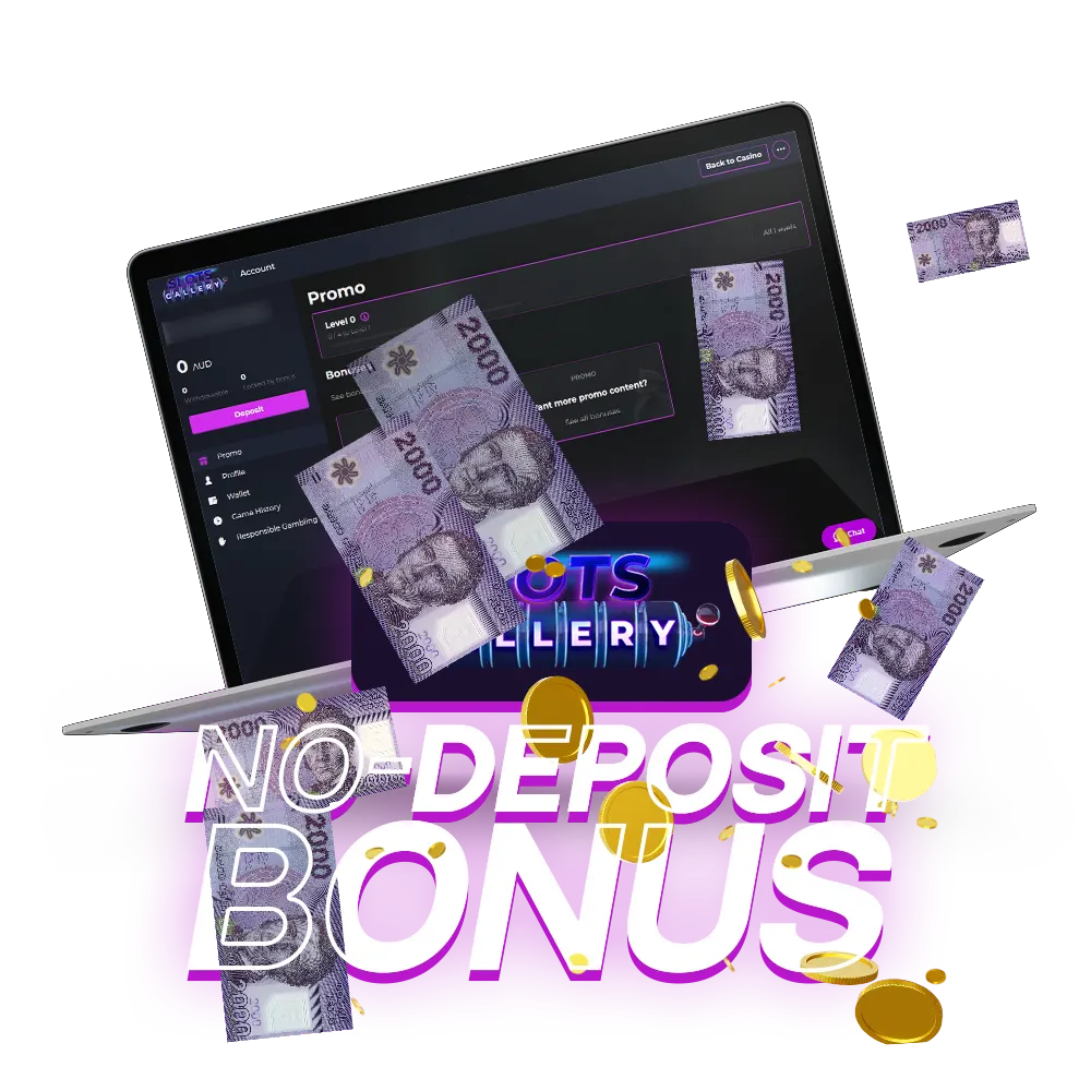 Get 30 free spins, no deposit needed at Slots Gallery.