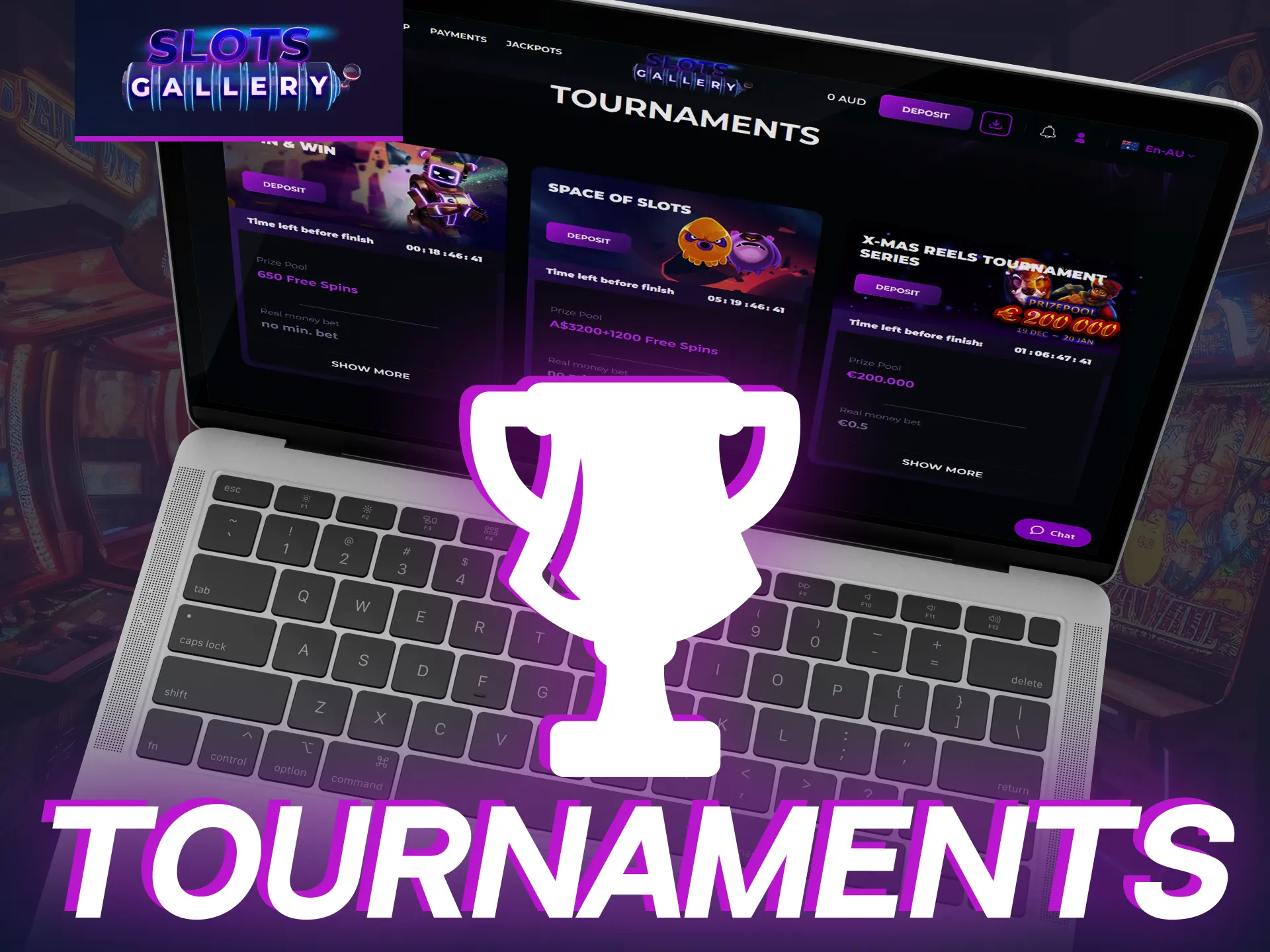 Join Slots Gallery tournaments for cash prizes and free spins.
