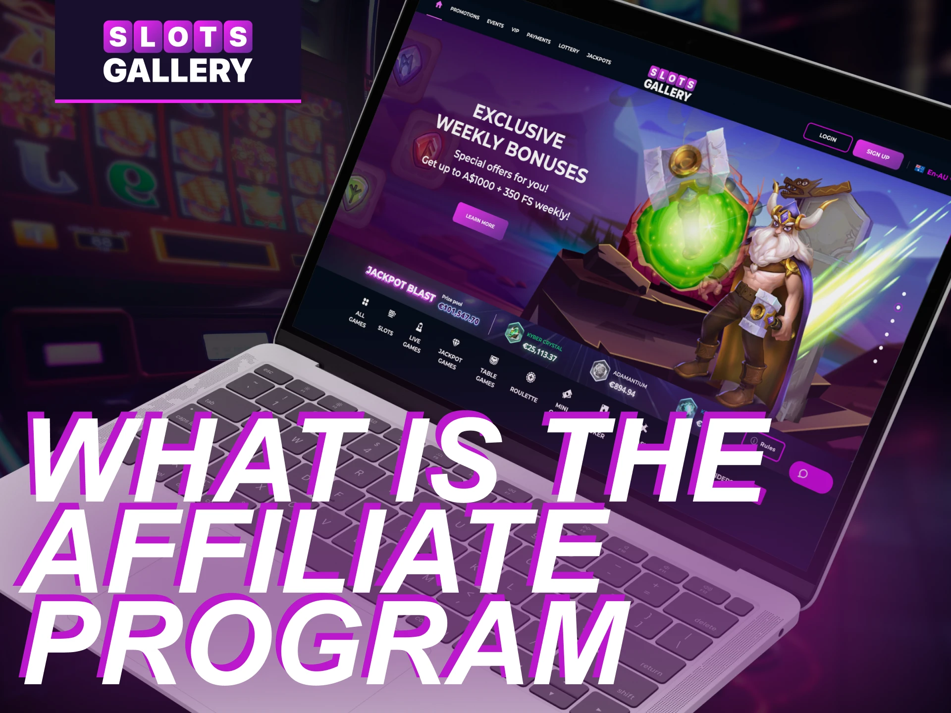 Who manages the affiliate program of the online casino Slots Gallery.
