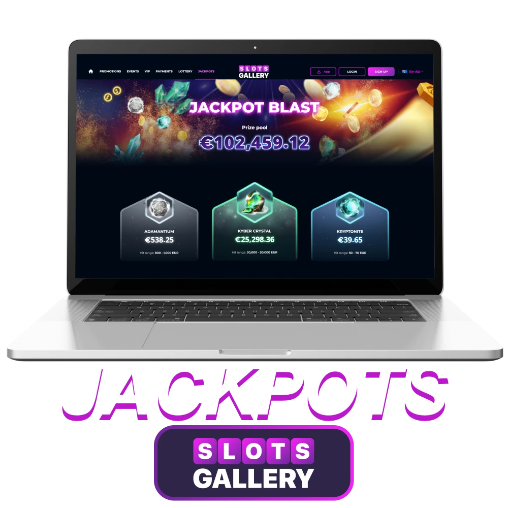 Are there jackpots for players at the Slots Gallery online casino.