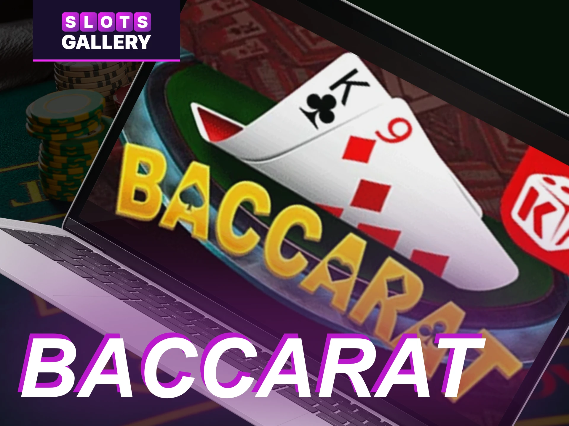 Who participates in the Baccarat game at the Slots Gallery online casino.